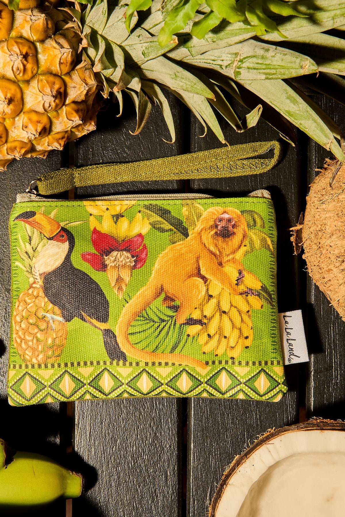 La La Land Coin Purse - Monkey Multicoloured