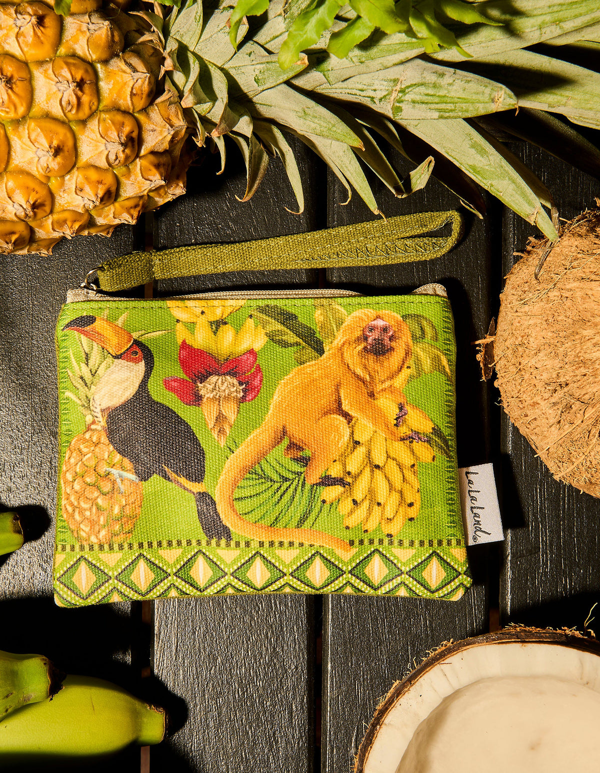 La La Land Coin Purse - Monkey Multicoloured