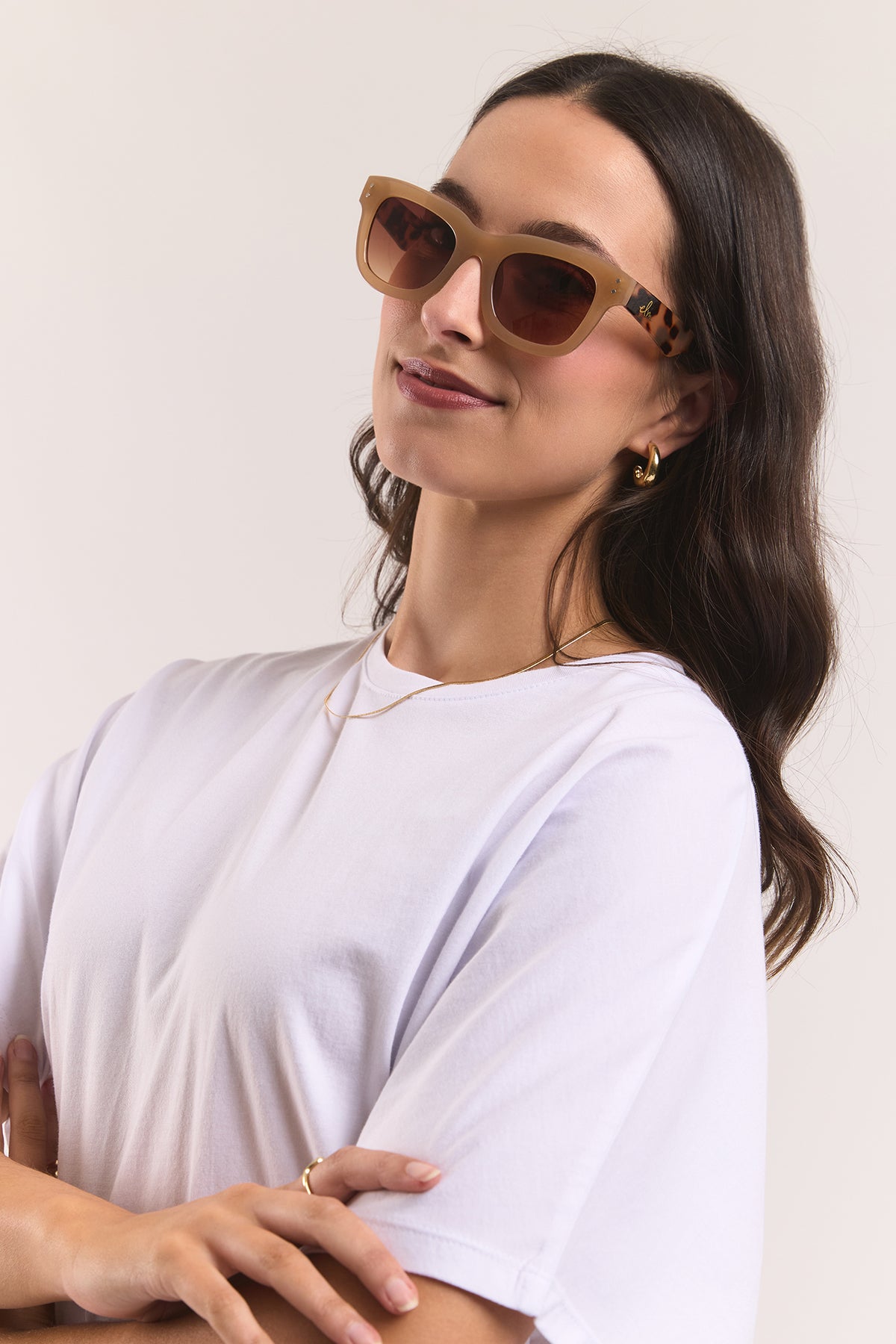 Sundays Sunglasses Beige Demi Tort