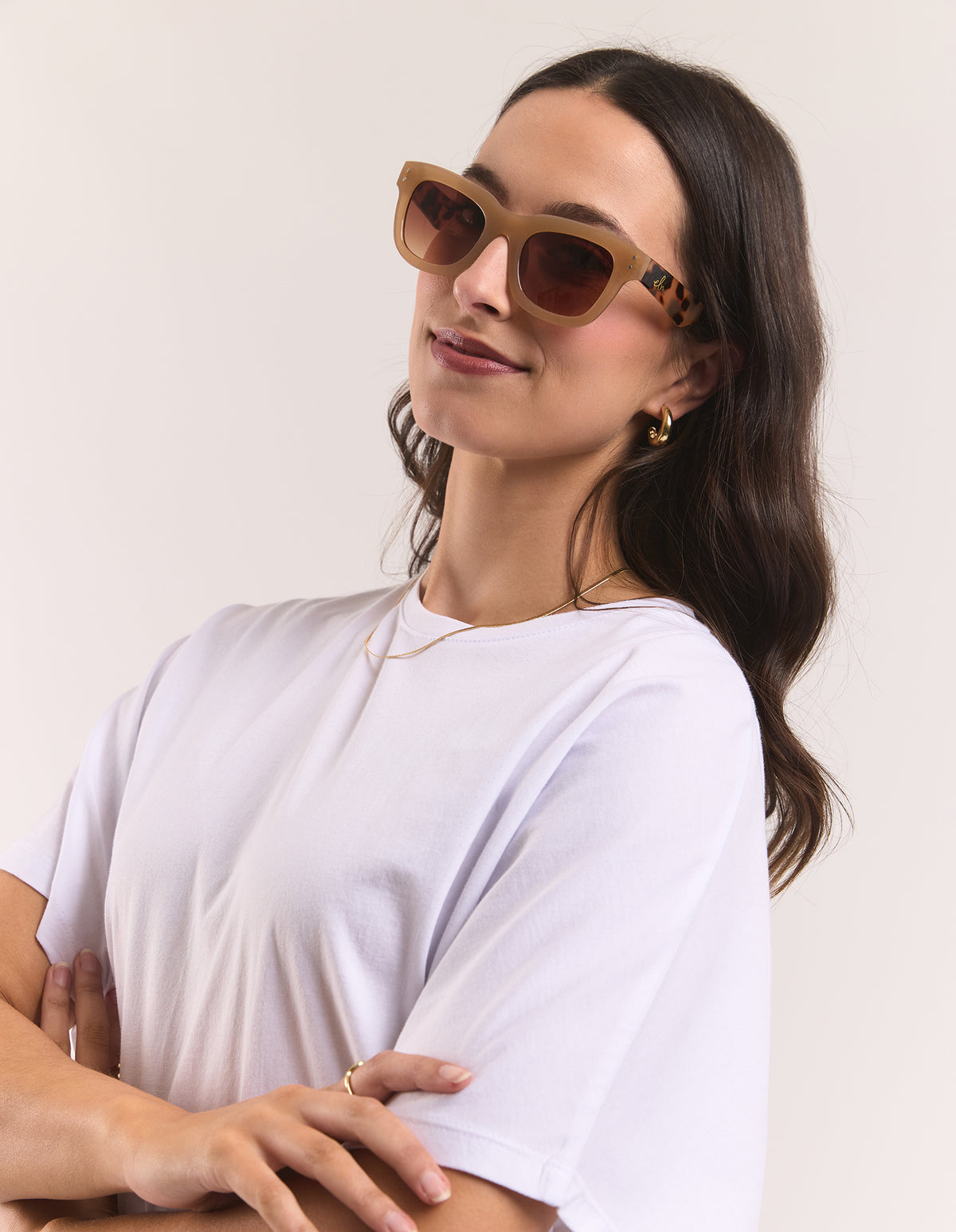 Sundays Sunglasses Beige Demi Tort