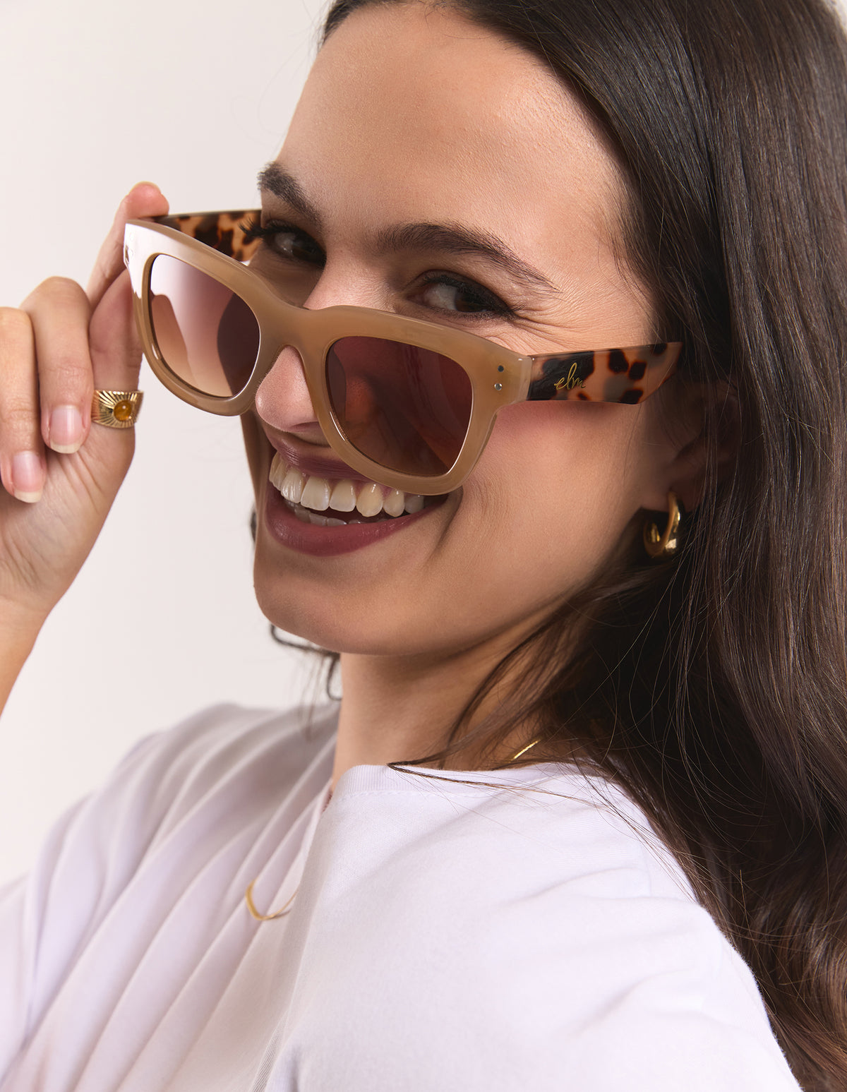 Sundays Sunglasses Beige Demi Tort