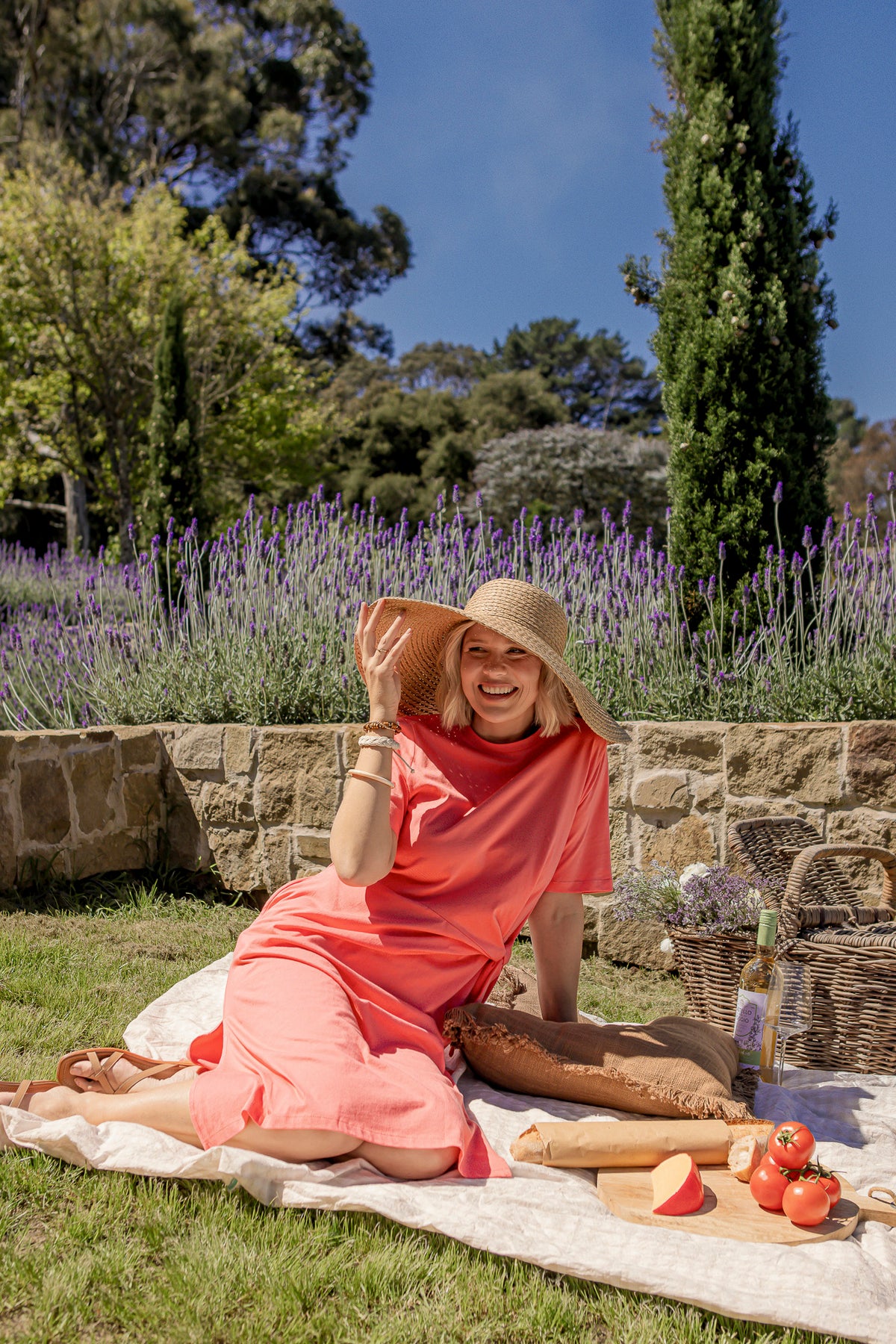 Picnic Dress Sugar Coral