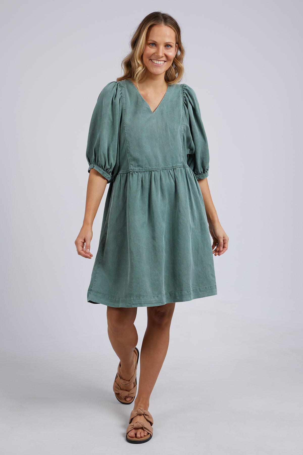 Bliss Washed Dress Clover
