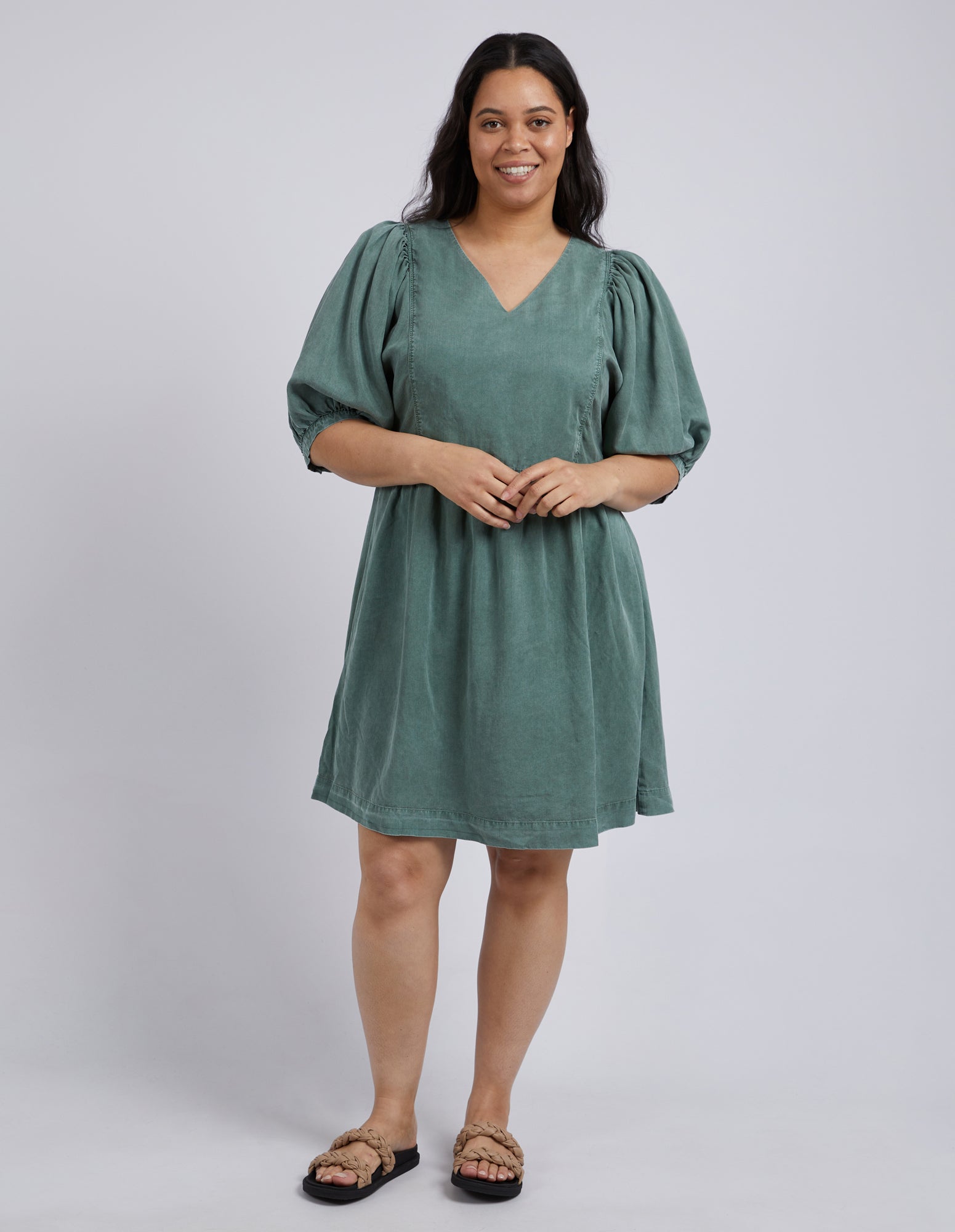 Bliss Washed Dress Clover