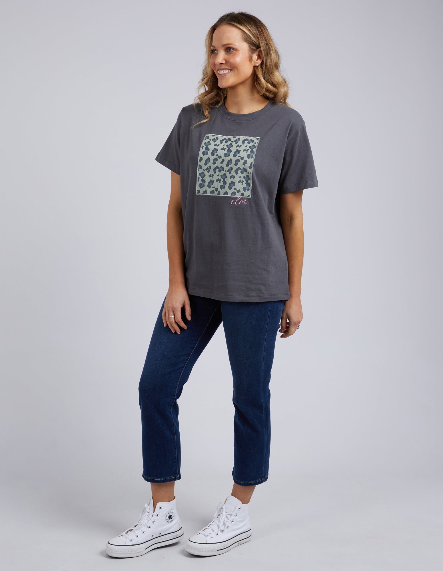 Wild About You Tee Charcoal
