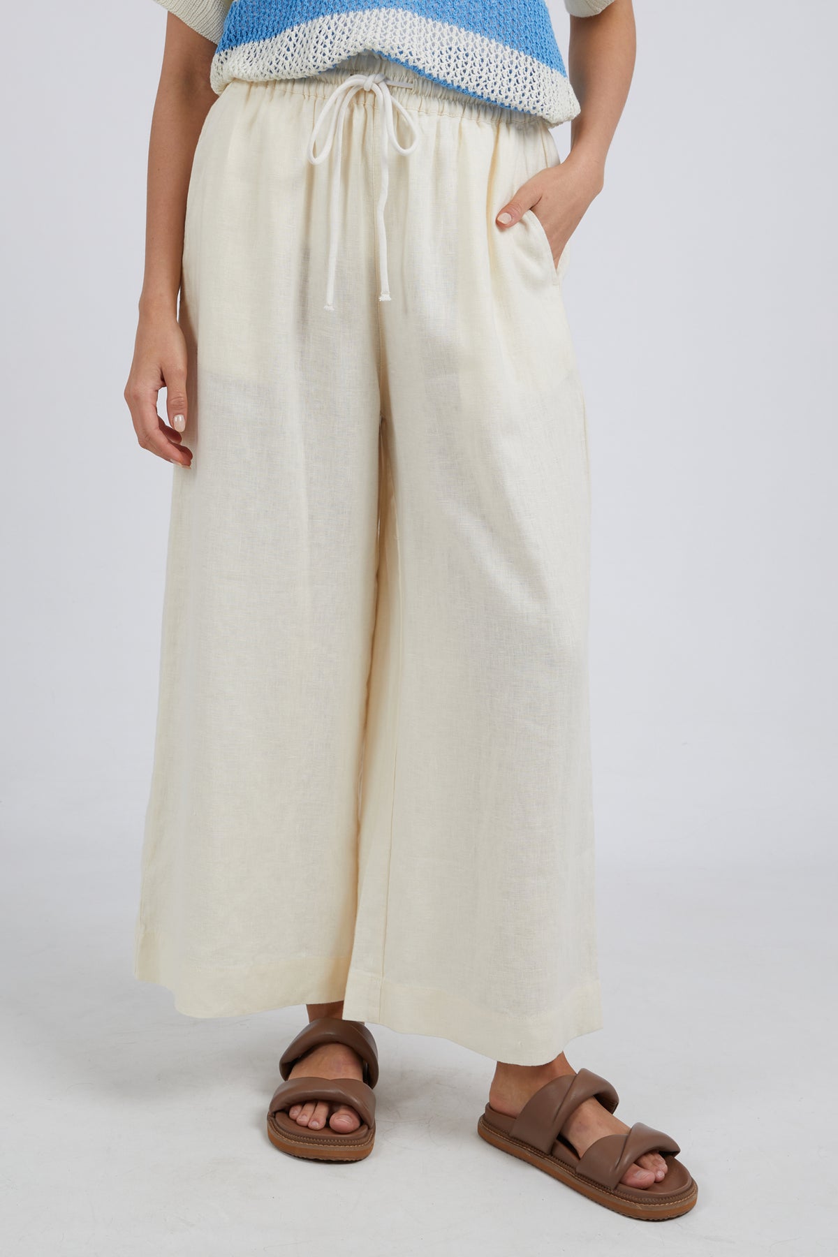Dionne Wide Leg Pant Toasted Coconut