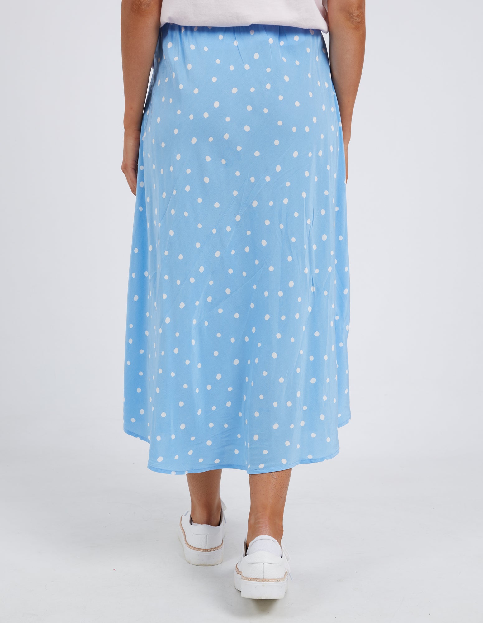 Romy Spot Skirt Azure Blue