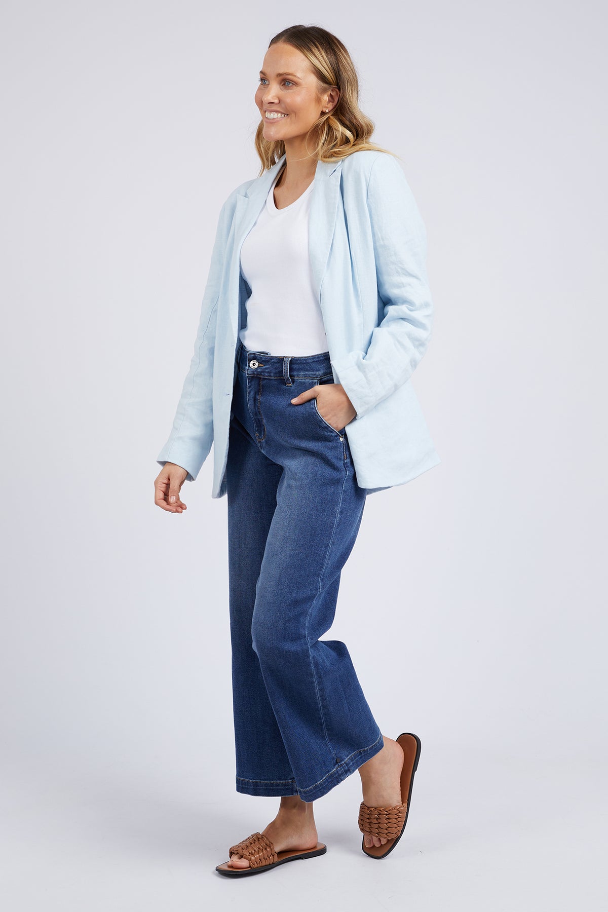 Millie Blazer Pale Blue