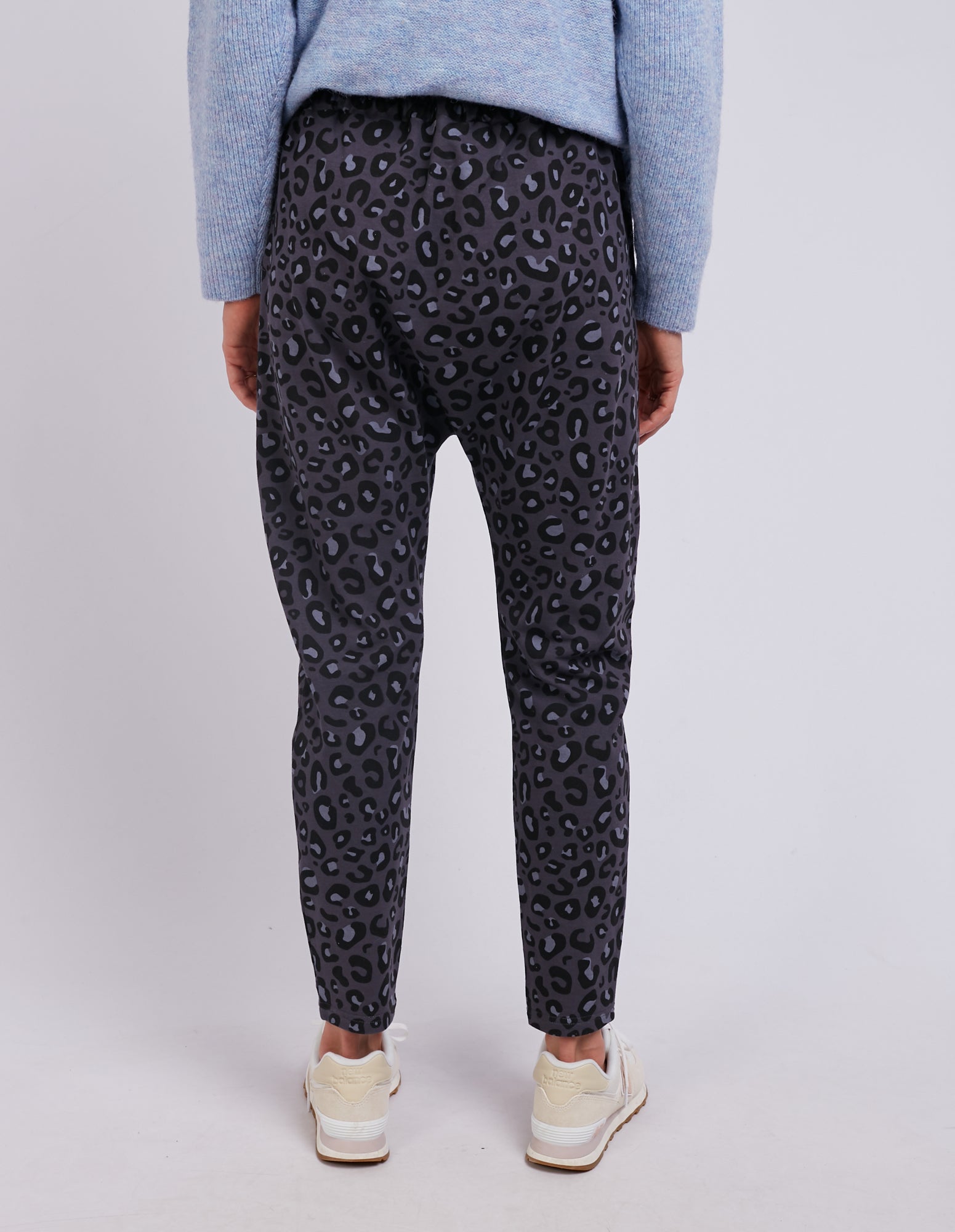 Fearless Lounge Pant Charcoal Leopard Print