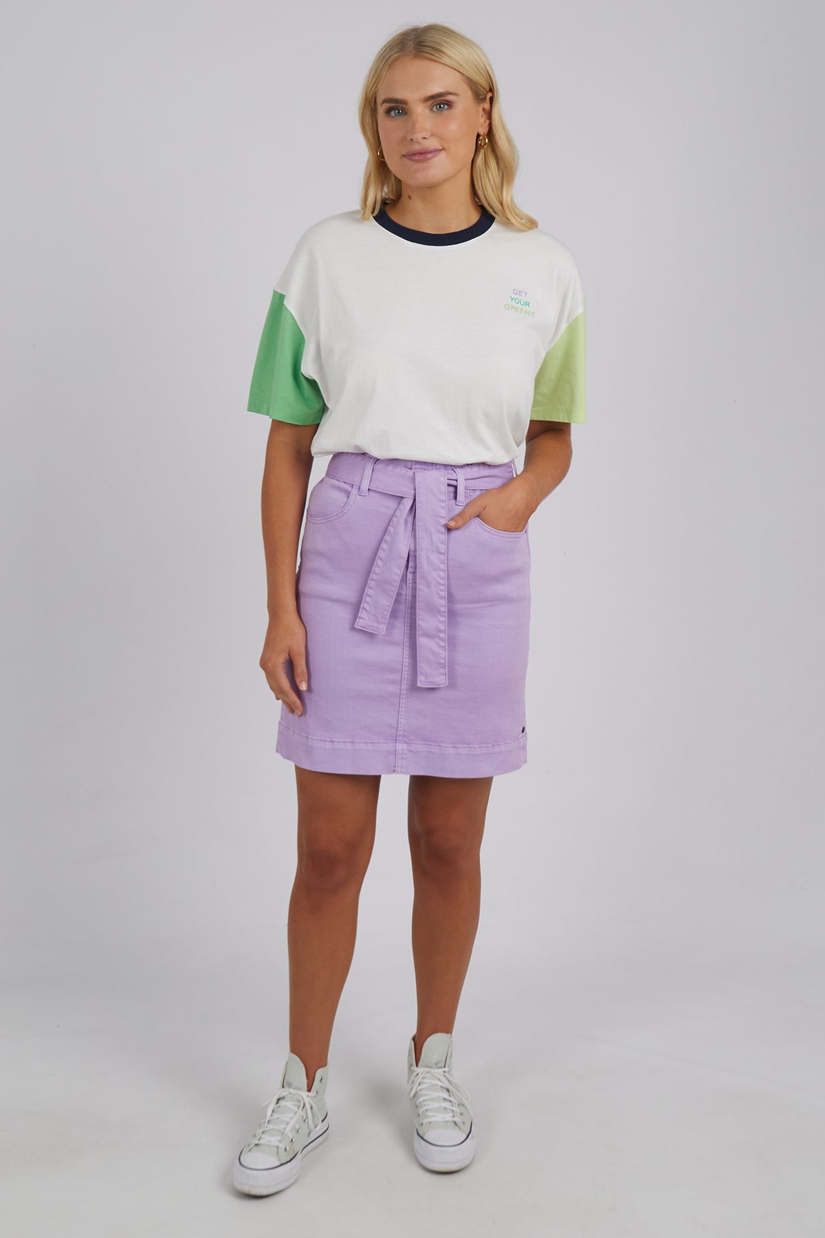 Clio Denim Skirt Periwinkle