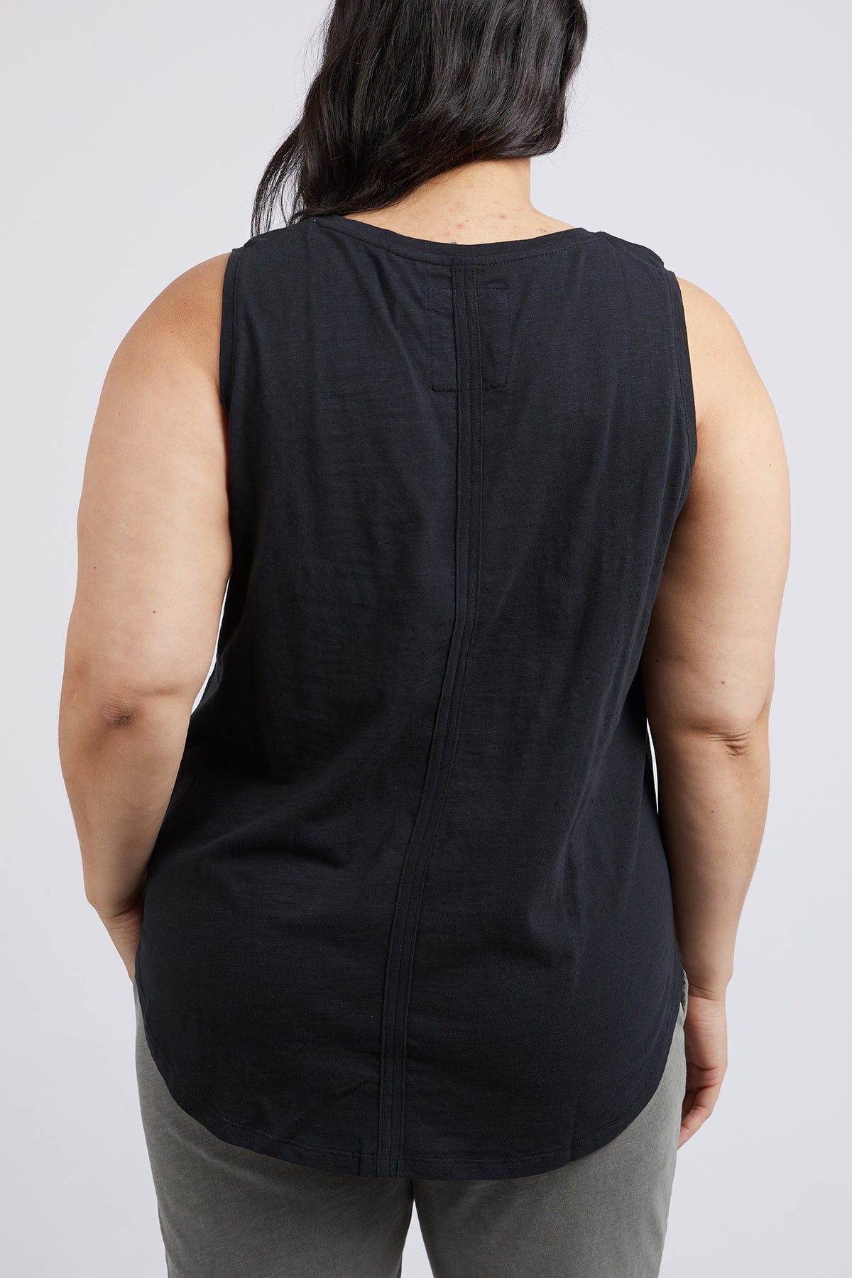 Scoop Tank Black