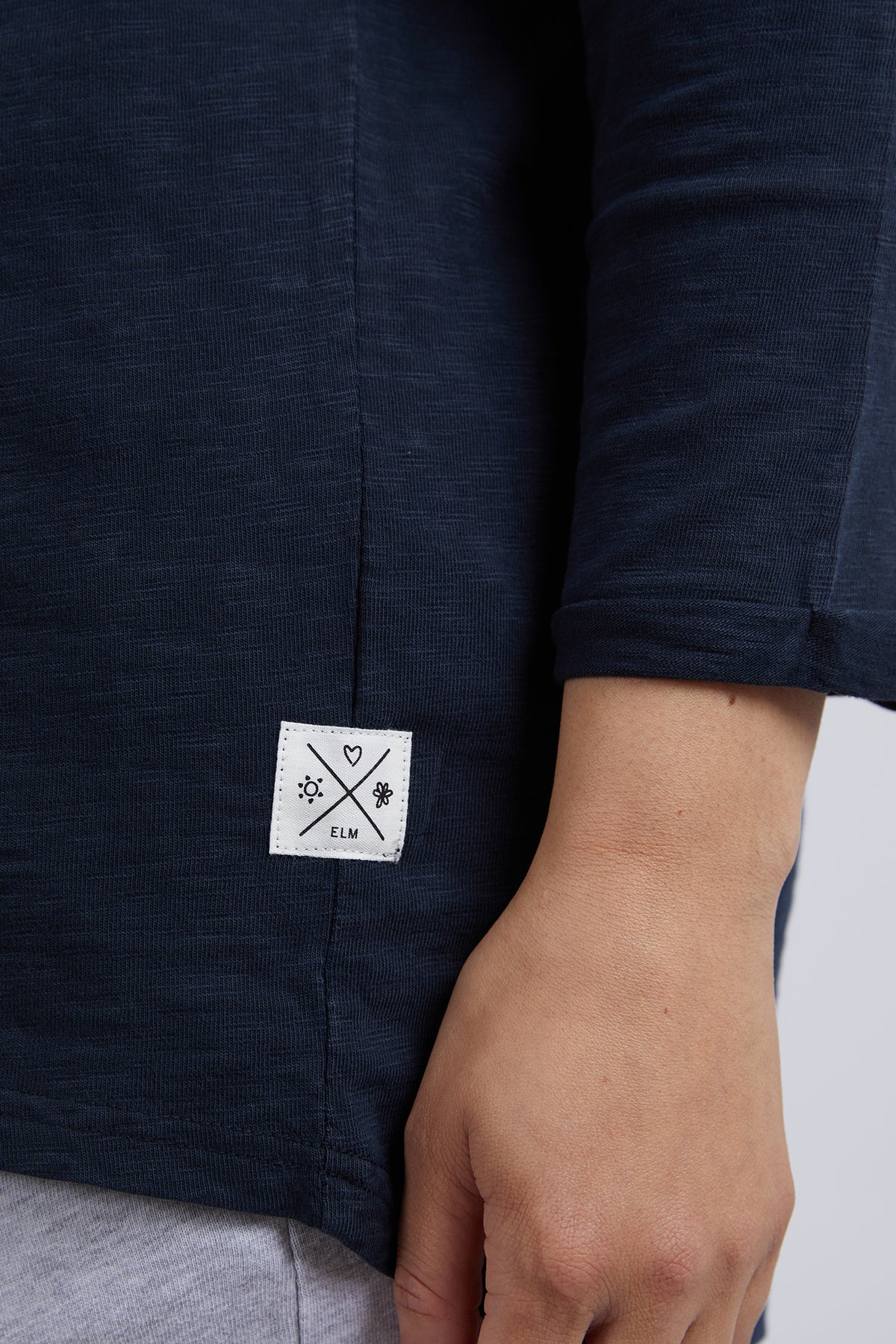 Annie 3/4 Sleeve Navy
