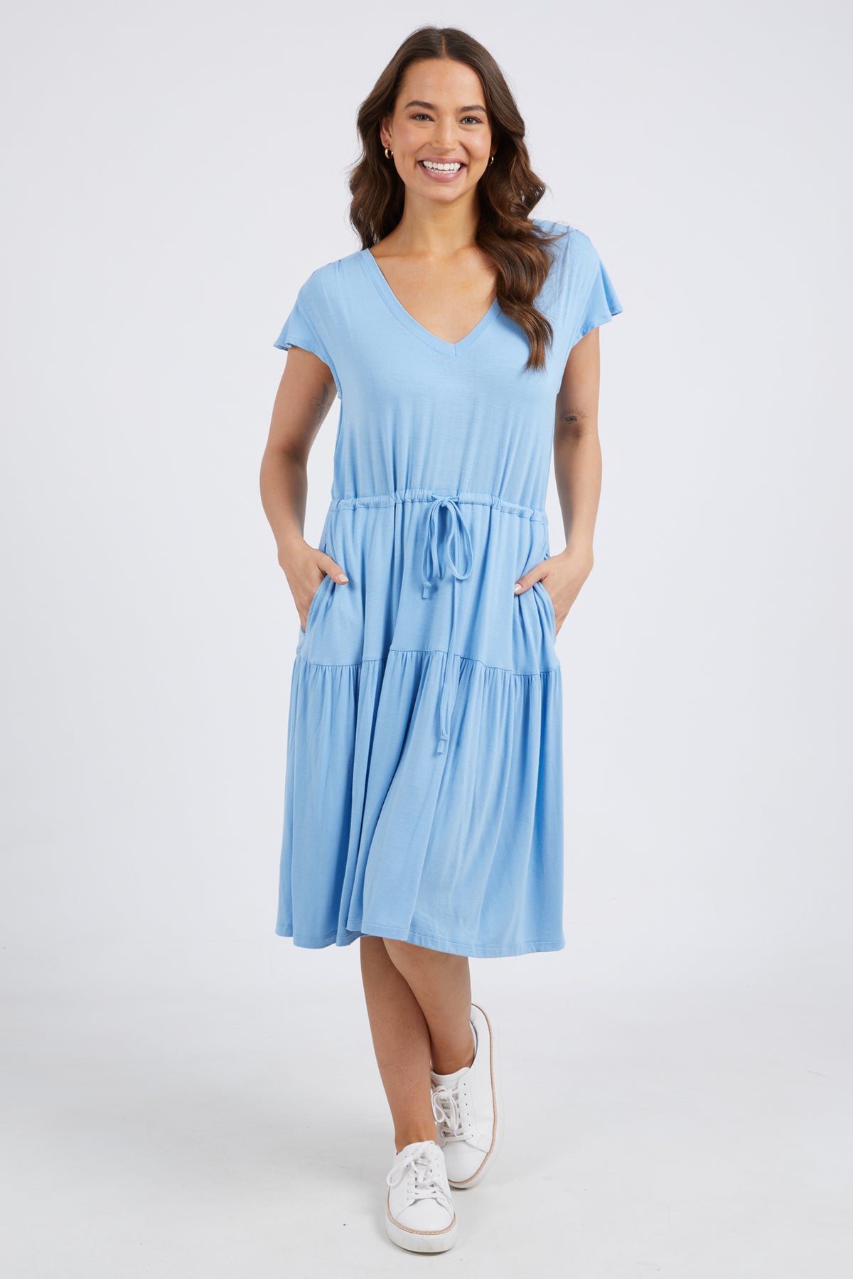 Priya Dress Azure Blue