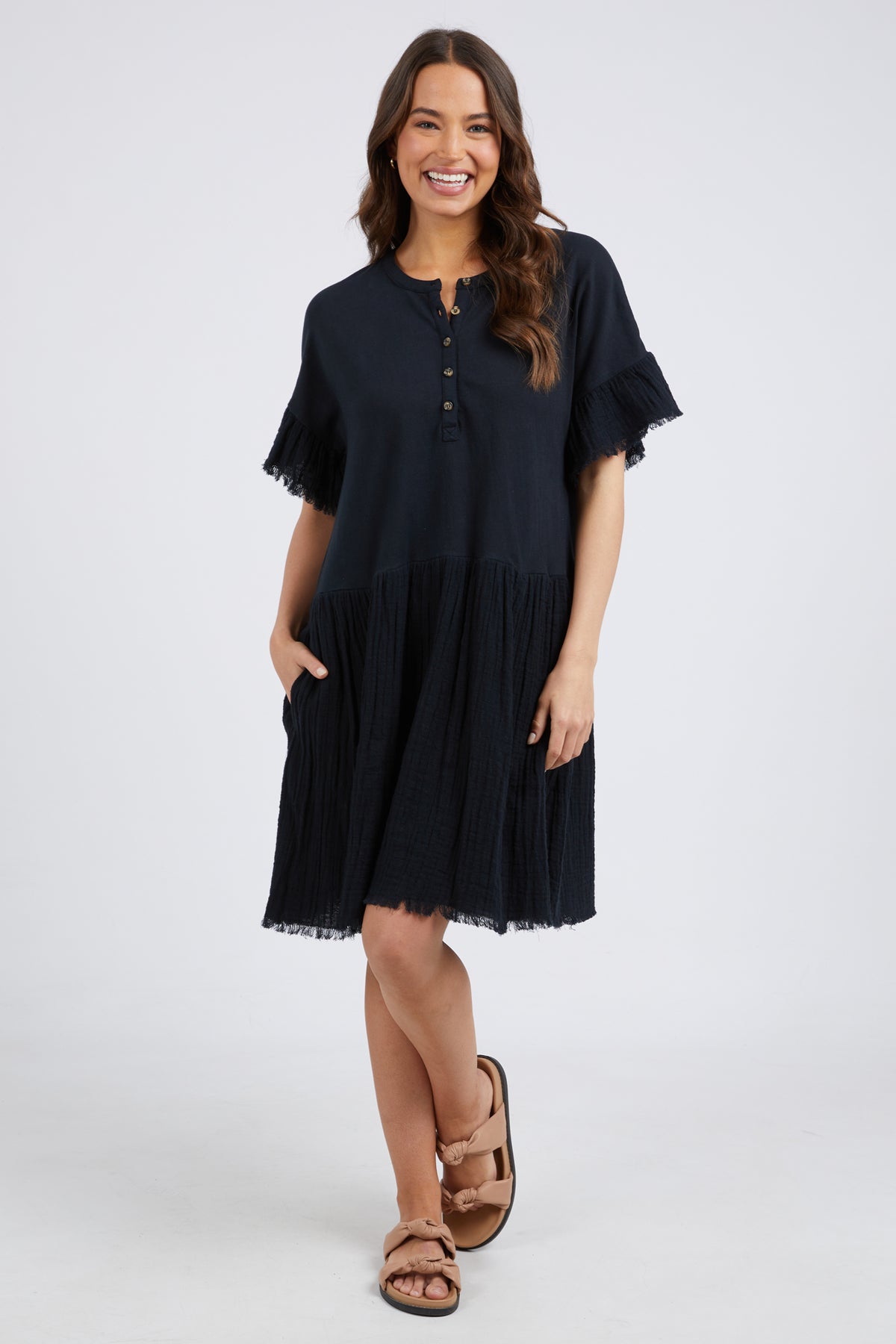 Fable Dress Washed Black