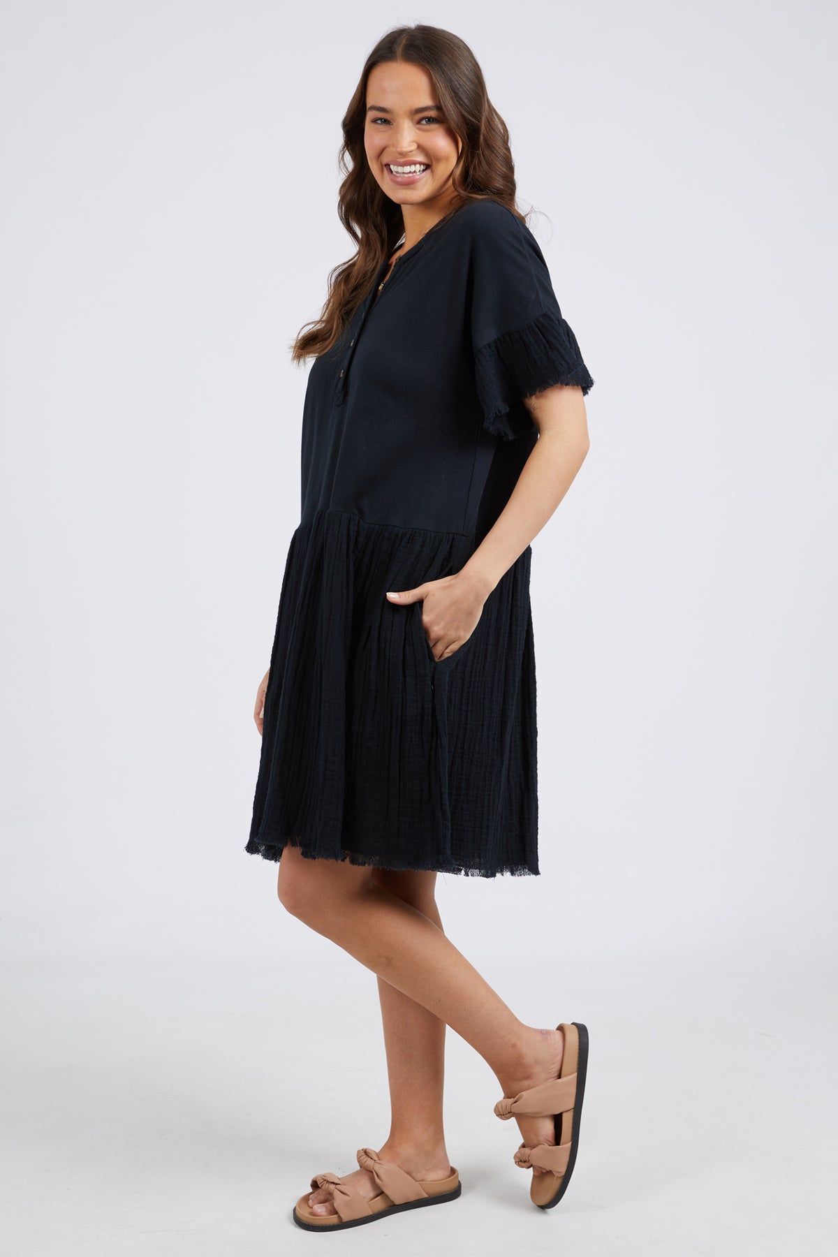 Fable Dress Washed Black